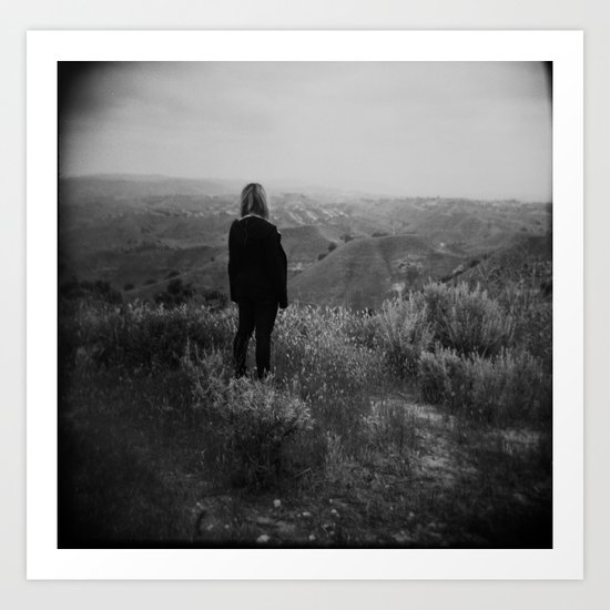 Overlooking the Mountains Art Print
