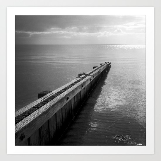the break water 07 Art Print