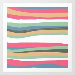 Color Lines Landscape Homedecor Art Print | Imagination, Livingroom, Minimal, Digital, Relax, Home, Peaceful, Graphic, Colors, Design 