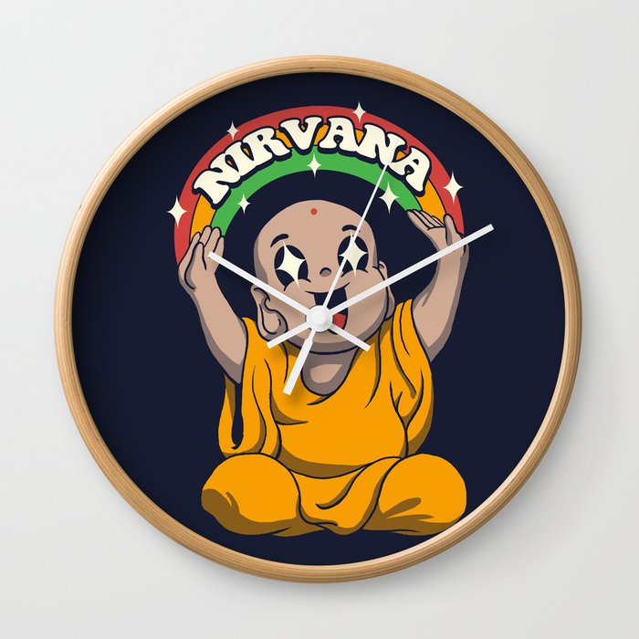 Kawaii is to Enlightenment Wall Clock