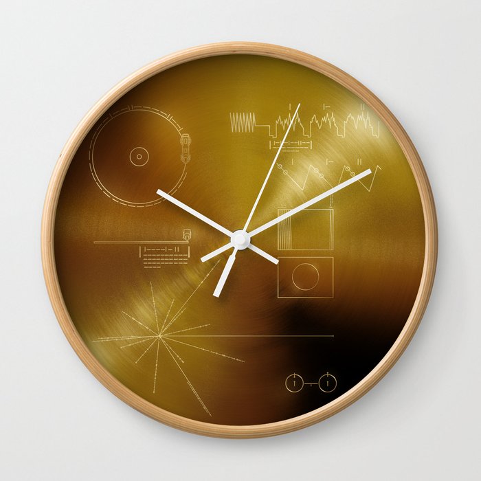 Voyager Golden Record Wall Clock
