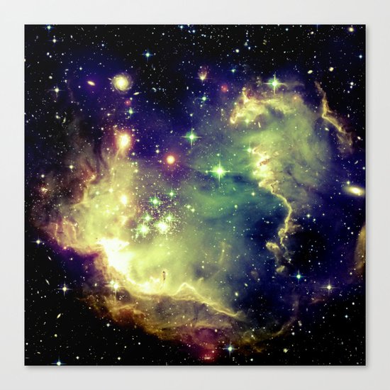 Nebula Galaxy (deep pastels) Canvas Print