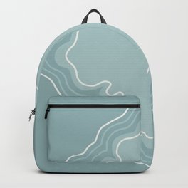 Peaceful blue gray Backpack