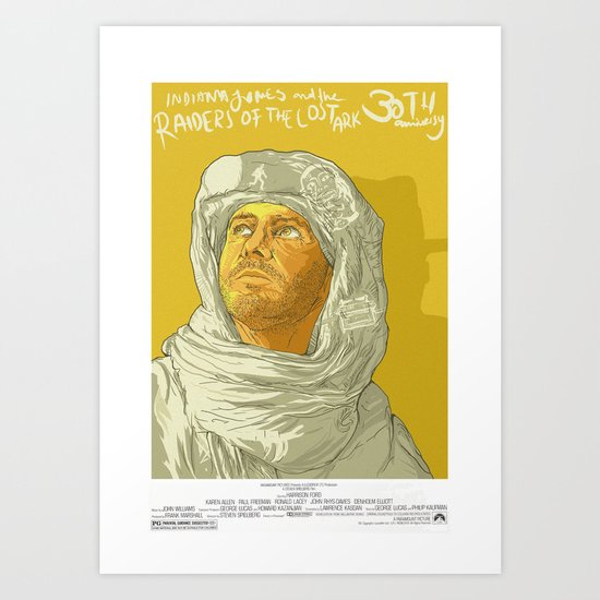 Raiders of the Lost Ark 30th Anniversary Poster Art Print