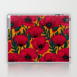 Red poppy garden    Laptop Skin