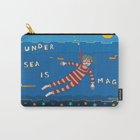 Snorkeling Boy Carry-All Pouch