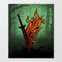 Bonfire Lit (Day Variant) Canvas Print