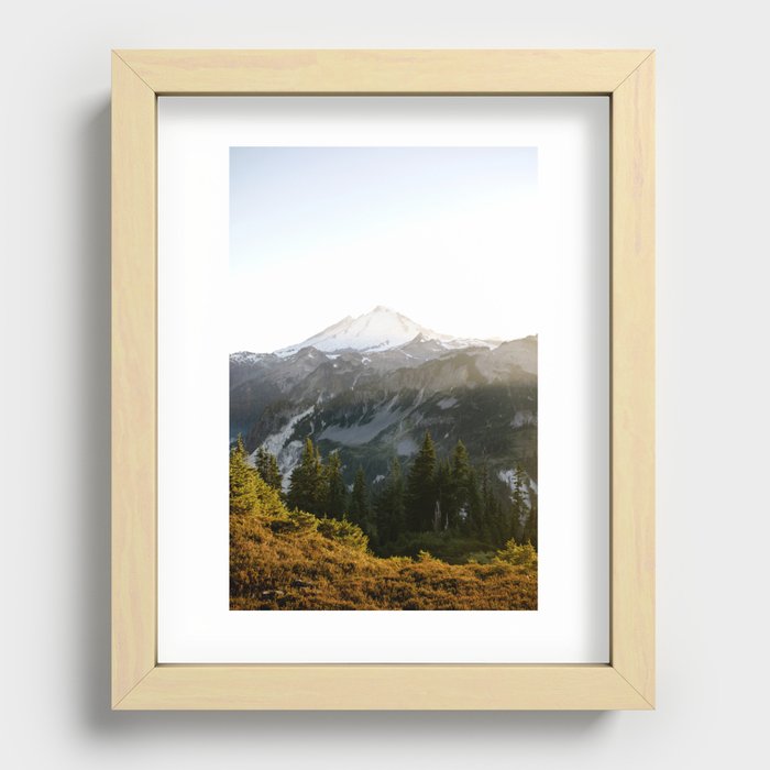 Mount Baker Recessed Framed Print