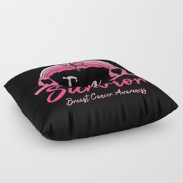 I'm A Survivor Breast Cancer Awareness Floor Pillow