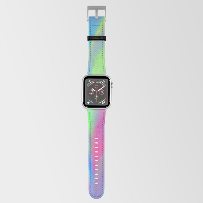 Neon Flow Nebula #12: green & blue Apple Watch Band