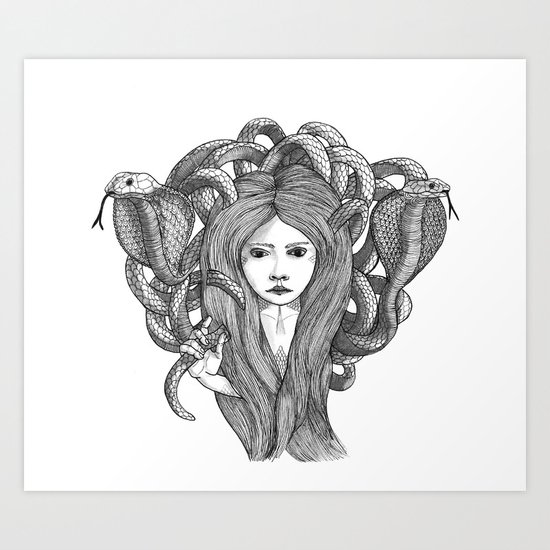 Snake Charmer Art Print