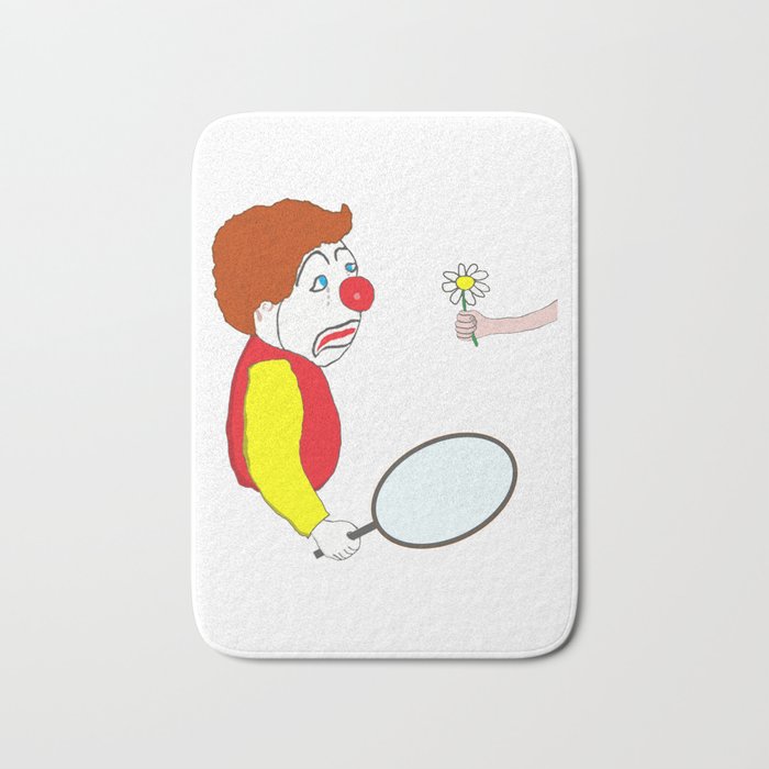 The Clown and the Flower Bath Mat