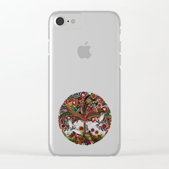 tree of life white Clear iPhone Case