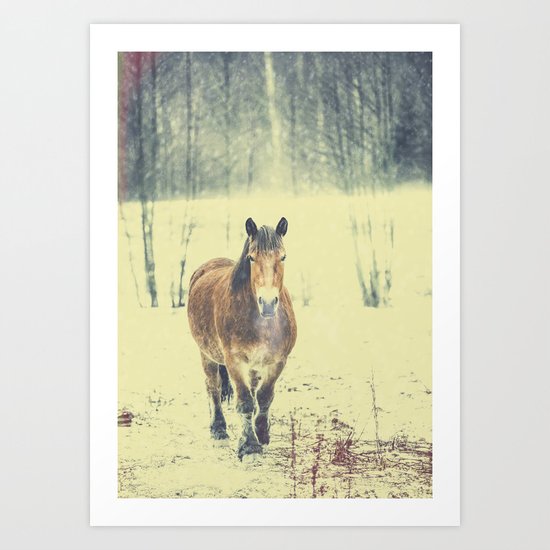 Wandering beauty Art Print