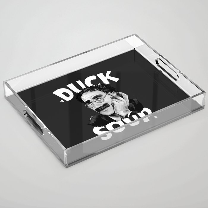 Groucho Marx - Duck Soup with Title Illustration Acrylic Tray