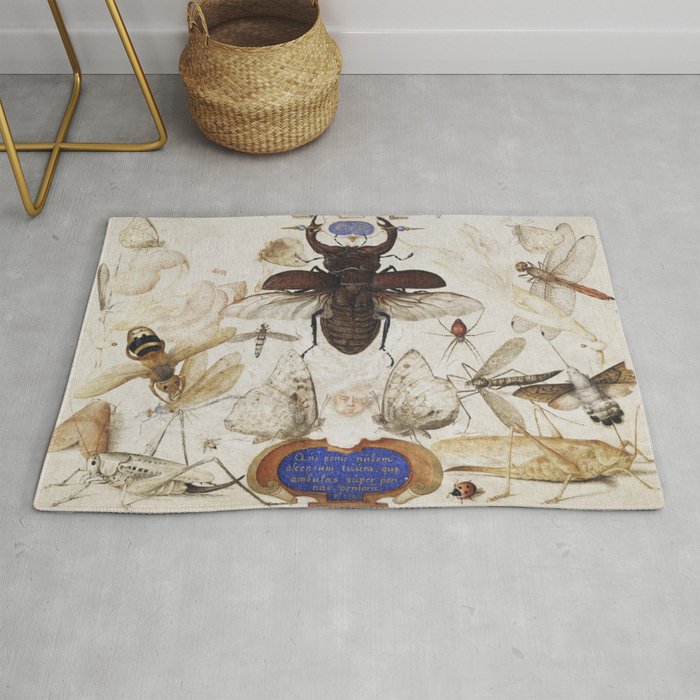 Insects and the Head of a Wind God Rug