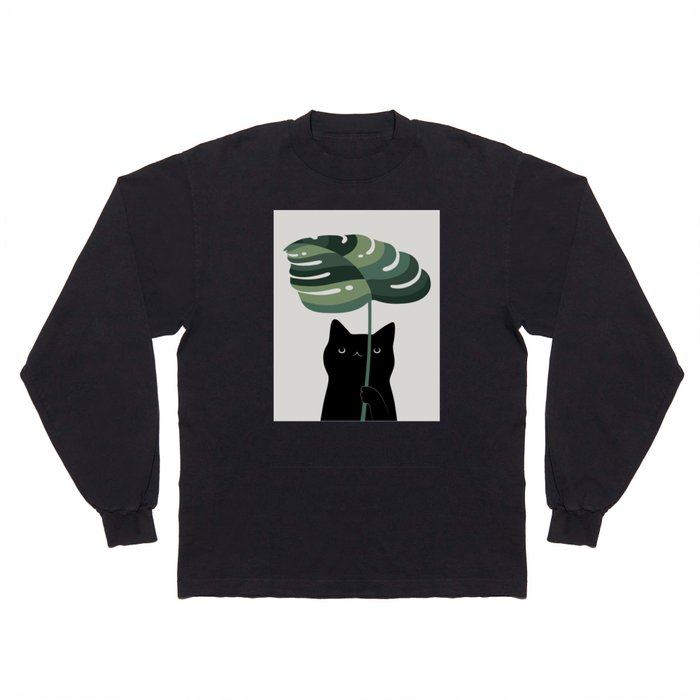 Cat and Plant 16 Long Sleeve T Shirt