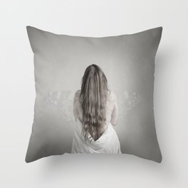 The attempt to see light without knowing darkness Throw Pillow