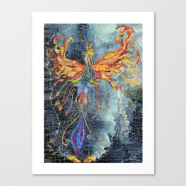 The Phoenix Rising From the Ashes Canvas Print