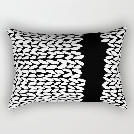 Missing Knit On Side Rectangular Pillow