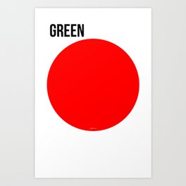 GREEN Art Print
