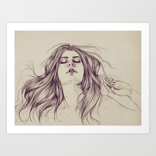 Flowing like the tide Art Print