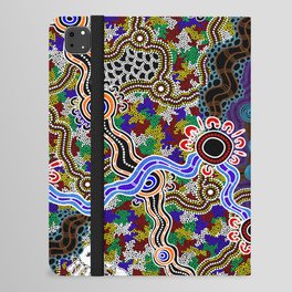 Authentic Aboriginal Art - Discovering Your Dreams iPad Folio Case