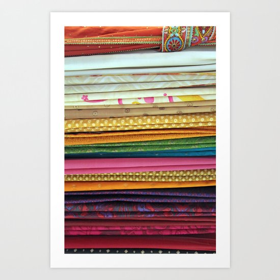 indian sarees Art Print