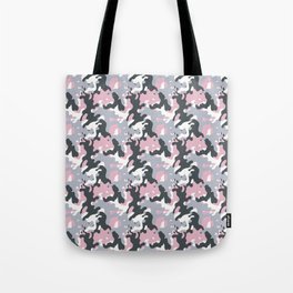 Pink and grey abstract camo pattern  Tote Bag