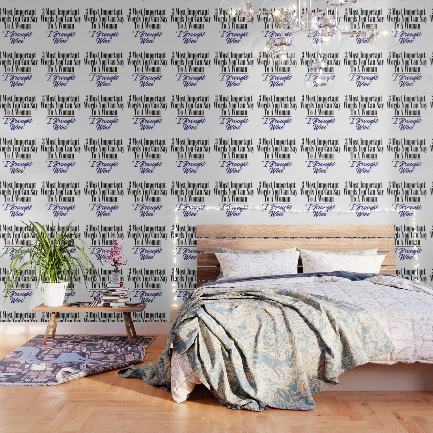 Be Smart Bring Wine Funny Woman Couple Advice Meme Wallpaper By Art Iculate Society6
