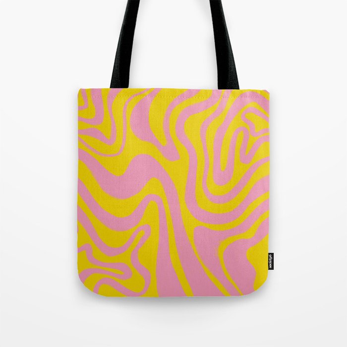 Oldshcool Psychedelic Liquid Swirl Tote Bag