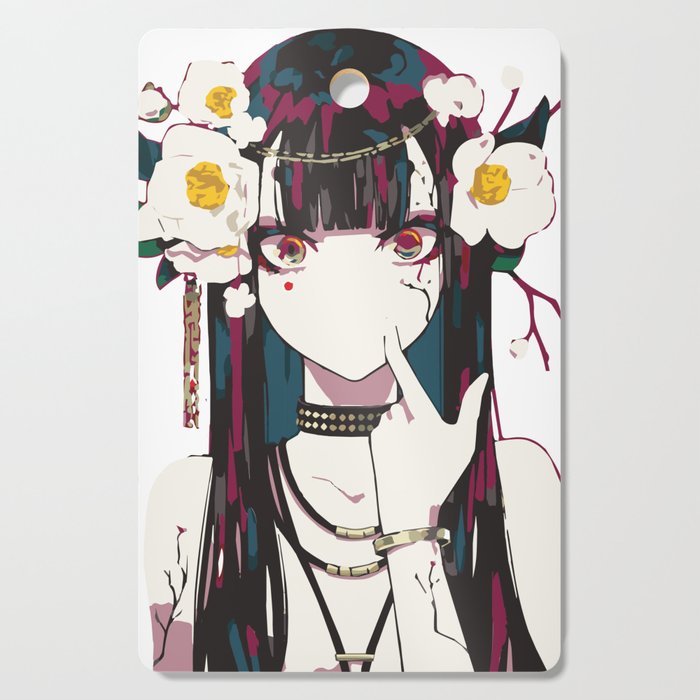 cute anime girl Cutting Board