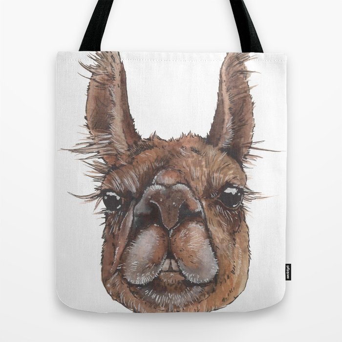 Asher the Wonder Llama artist Ellie Hoult Tote Bag by Der the