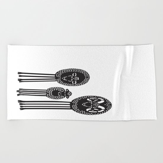 Long-Legged Sheep Beach Towel