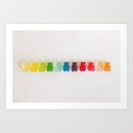 gummy bears Art Print