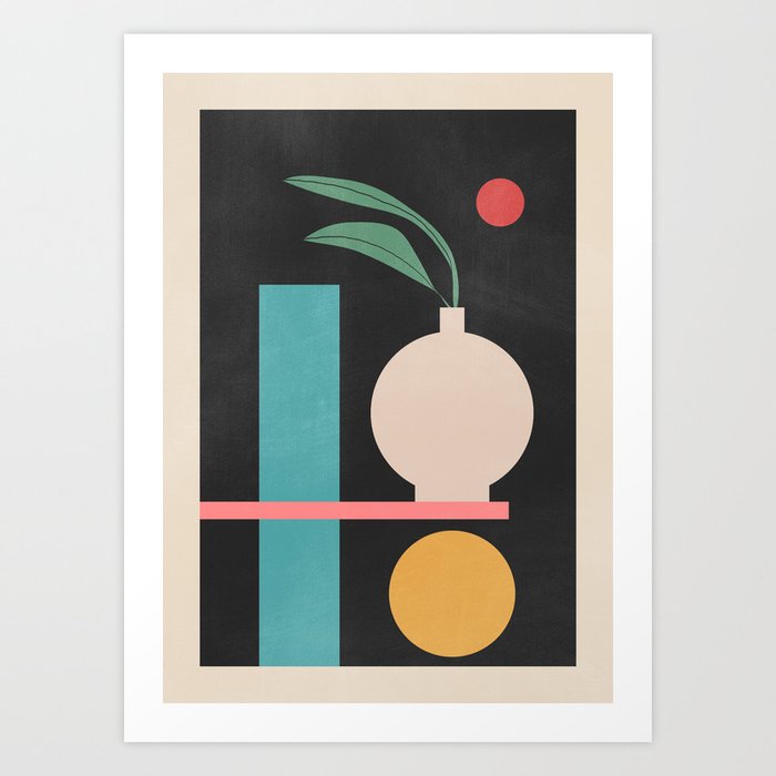 geometric abstract 130 Art Print