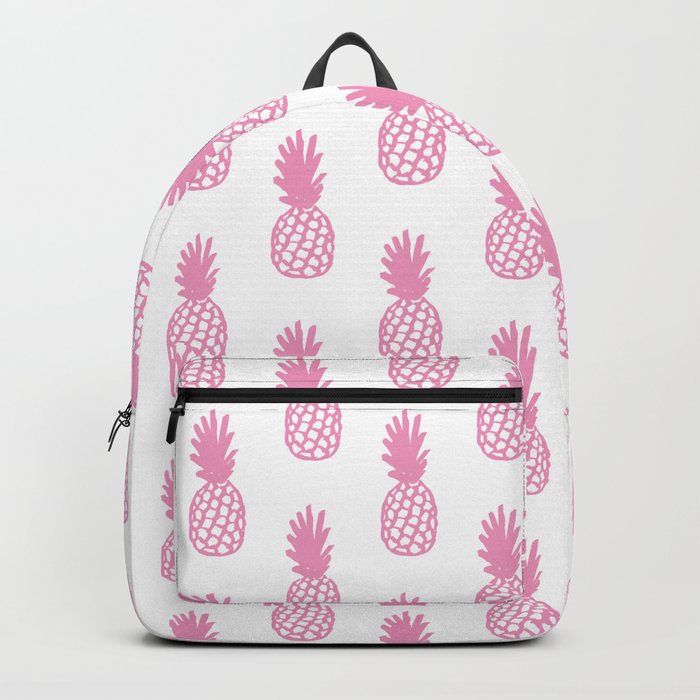Light Pink Pineapple Backpack by CoolFunAwesomeTime Society6