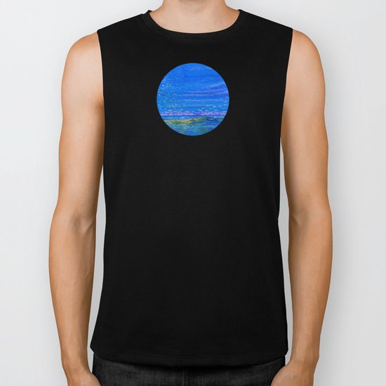 Blue landscape I Biker Tank