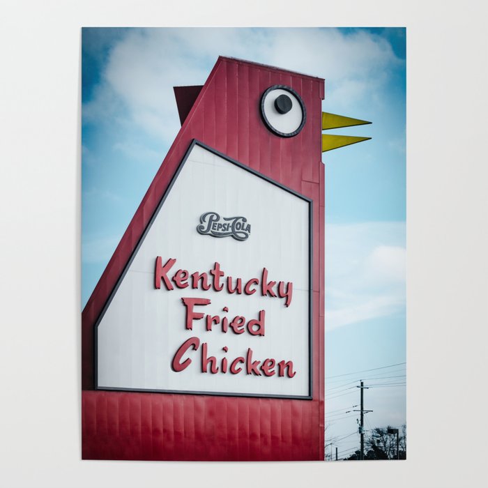Bet You're Chicken Big Chicken Marietta Georgia Landmark Poster