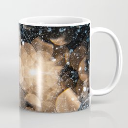 A lampstreet lighten the forest during the snow storm Coffee Mug