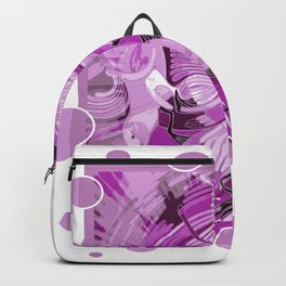 Dove With Celtic Peace Text In Pink Purple Tones Backpack