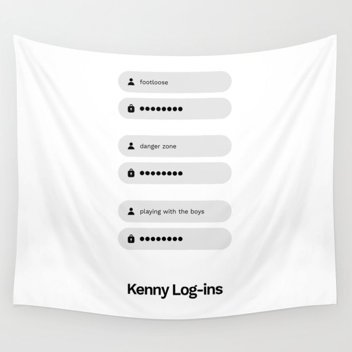Kenny Log-ins Wall Tapestry