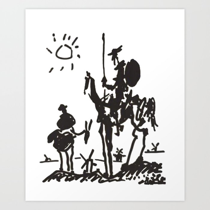 Picasso’s Don Quixote Art Print