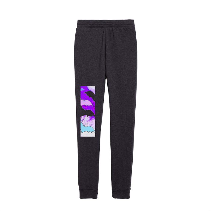 Bats In Flight Pastel Purple Kids Joggers