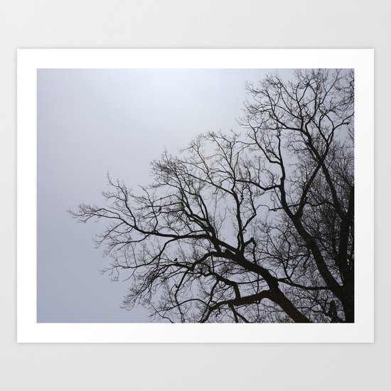 two birds sitting in the tree Art Print