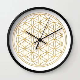 Sacred Geometry, Flower of Life, II Wall Clock