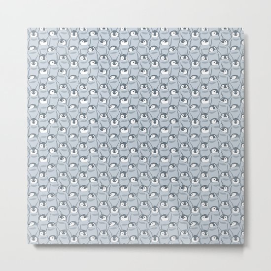 Baby Penguins Metal Print