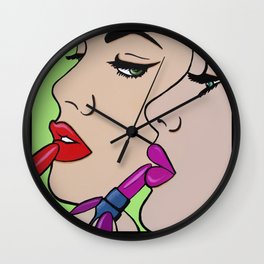 Lipstick Sisters Wall Clock