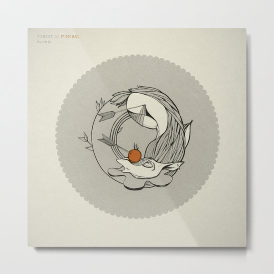 Forest /// Funeral Metal Print