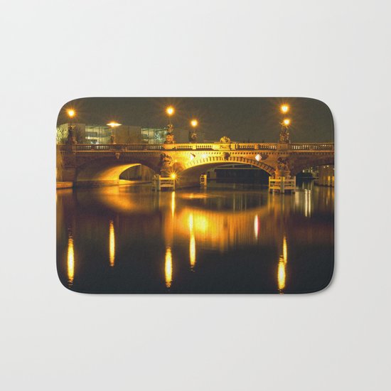 Moltke-Bridge at the river Spree in Berlin Bath Mat